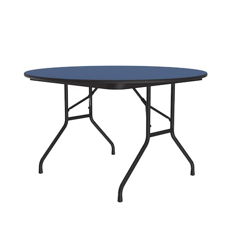 Correll CF HPL Folding Tables 48" Round Blue CF48PX-37